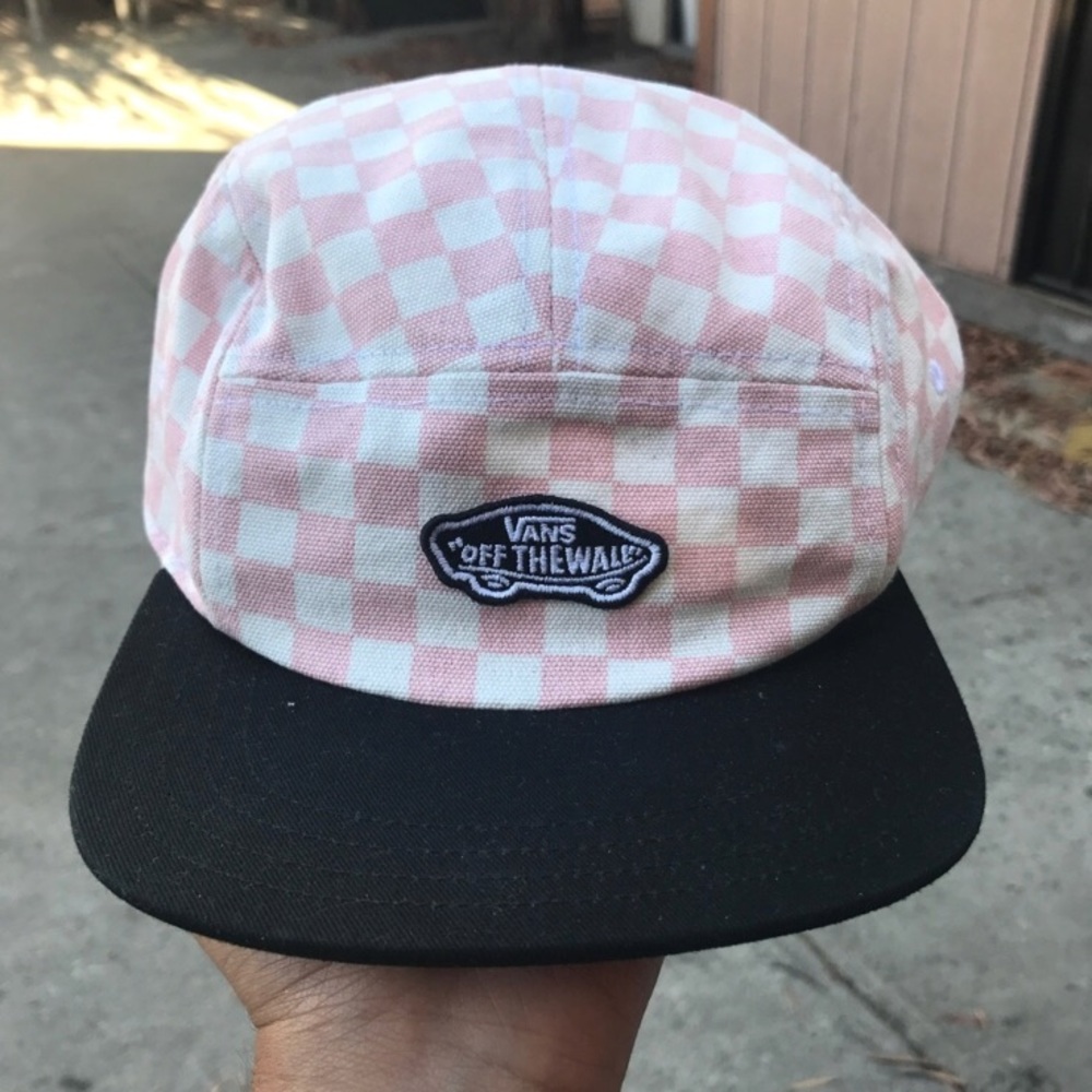 Vans 5 panel checkered hat